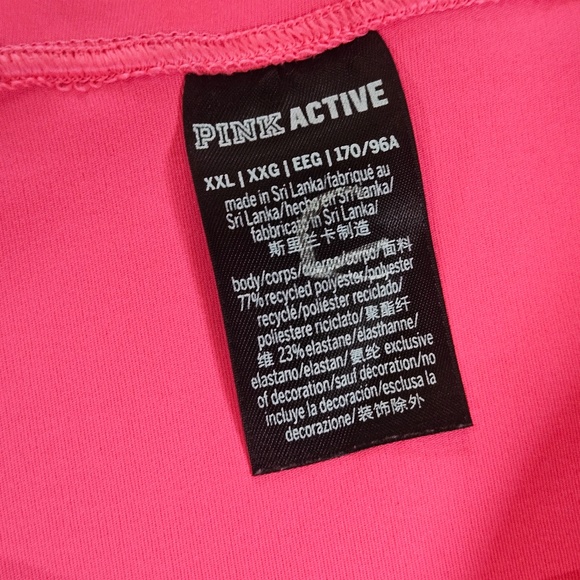 Victoria's Secret PINK Active Shorts Womens 2XL Pink Workout Yoga Athletic Gym - Picture 4 of 5